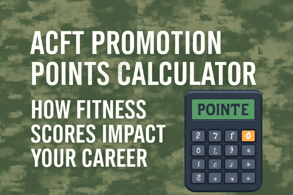 ACFT Promotion Points Calculator